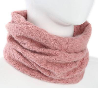 China Custom Sheer Cashmere Cashmere Circular Scarf Knit Neck Warmer Small Scarf for sale