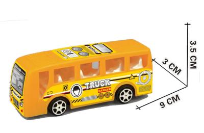 China Hot-Selling Inertia Toy Automobile Friction Drive Bus Inertia Zhongba Automobile Toy Yellow OPP Bag OEM for sale