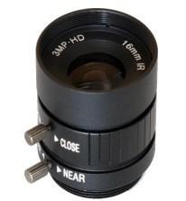 China 12mm Manual Iris Control lens, 3.0 Megapixel,  4/6/8/12/16/25mm available for sale