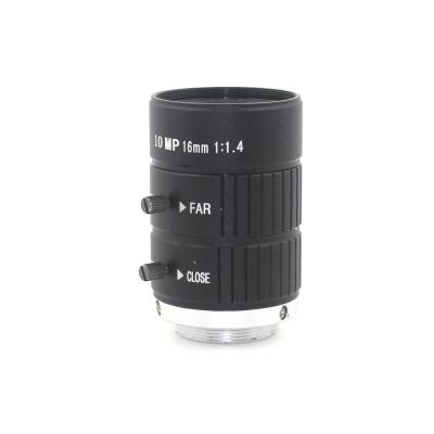 China HD 10MP CCTV Camera Lens 16mm F1.4 Aperture Mount C for CCTV Camera or Industrial Microscope road monitoring for sale