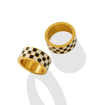 China European and American fashion TRENDY high-end sense of Ring Personality Simple Ring Stainless steel jewelry for sale