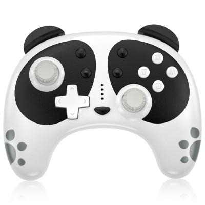 China With Turbo/Dual Vibration/NFC Wake Up STOGA Hardware Black Cute Panda Switch Pro Wireless Controller ABS Colorway for sale