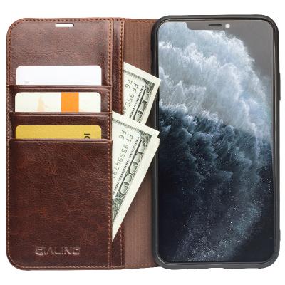 China QIALINO New Style Flip Flip Leather Wallet Phone Case For iPhone 11 Max Pro for sale