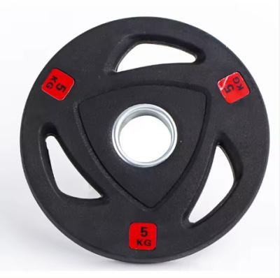 China Rubber Coated Weight Plate Set of 2 for Fitness and Exercise Equipment for sale