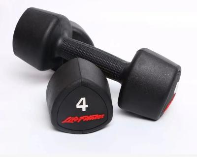 China Unisex Fixed Hex Neoprene Dumbbell Set 10kg Rubber Coated for sale