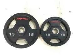 China Multifunctional Rubber Coated Weight Plates Set 100kg Outdoor Exercise for sale