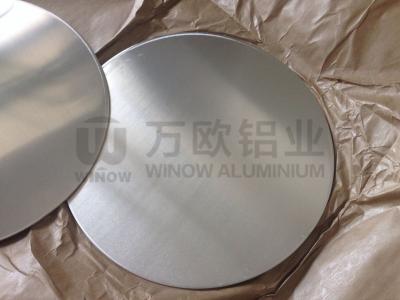 China Deep Drawing Aluminum Round Metal Disk , Aluminum Round Disc DC Material for sale