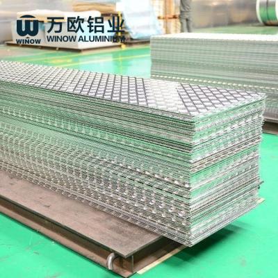 China 5052 Aluminium 5 Bar Tread Plate O H112 Temper For Folding Manual Wheelchair Ramp for sale