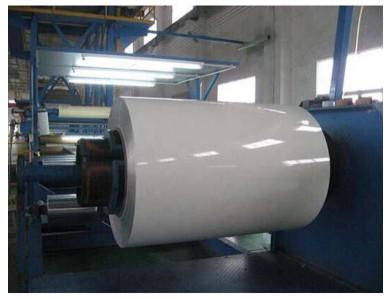 China Dark Color PE / PVDF Aluminium Colour Coated Coils 900 - 1500mm Width for sale