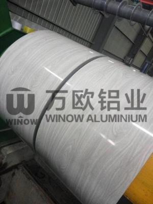 China PVDF Paint Wood Pattern Colored Aluminum Foil / Aluminum Sheet Coil ISO9001 for sale