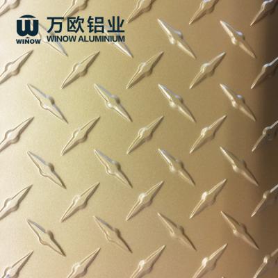 China Embossed Diamond Plate Panels , Aluminium Checker Plate 1-6 Mm Thickness for sale