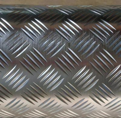 China Diamond Pattern Five Bar Pattern Aluminium Checker Plate Used For Truck Floor for sale