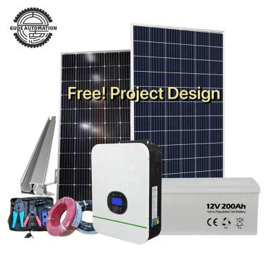 China Home Use 3KW 4KW 5KW Home Grid Tied Solar System Solar Power Panel Solar Kit With 25years Warranty for sale