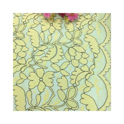 China Elastic Elastic High Density Bridal Rope Lace Fabric For Dress for sale