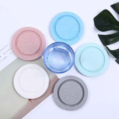 China Sustainable Wholesale Material Eco Friendly Rust Resistant Round Diatomaceous Earth Cup Mat for sale