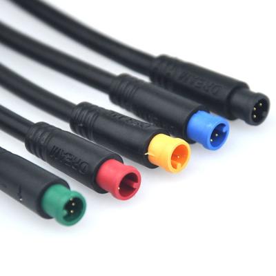 China M6 2pin 3pin 4pin 5pin 6pin Electric Bike Male Female Cable Wire Waterproof Connector ip65 Connector for sale