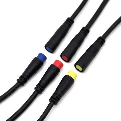 China Electric Bike Male Female Electric Bike Waterproof Connector M8 Cable Plug for sale