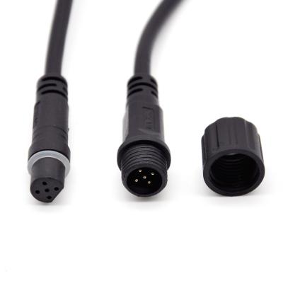 China LED ignition/signal transmission 2pin 3pin 4pin 5pin led connector extension cord waterproof outdoor IP67 waterproof connector for sale