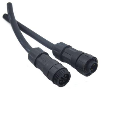 China Led Screen Strip Wire Male To Female Waterproof Power Cable 3 Pin Waterproof Connector for sale