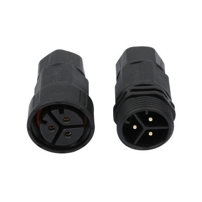 China Led Lighting Waterproof IP68 Male Female Power Circular Connector Without Cable for sale