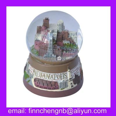 China Custom Nautical Home Decor Polyresin Snow Globe, Promotion Souvenir Gift Polyresin Snow Globes, Resin Memorial Souvenirs Snow Globes for sale