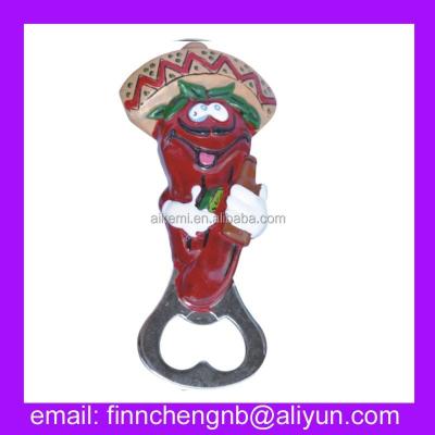 China Europe Fashion USA Style Polyresin Souvenir Handwork Personal Promotional Bottle Opener for sale