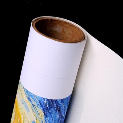 China Inkjet Printing New Wide Format Inkjet Canvas Roll Matte Printing Material Blank Art Inkjet Canvas for sale