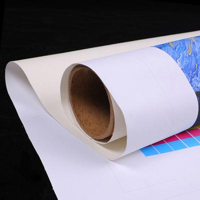 China Inkjet printing fabric factory direct sale thickened canvas home wall decoration polyester cotton inkjet canvas for sale