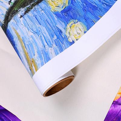 China Inkjet Printing Large Format Artist Fine Canvas Roll 360gsm Art Cotton Inkjet Canvas For Sale for sale