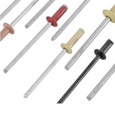 China Custom Popular Open Type Stainless Steel Domed Key Color Aluminum Rivets for sale