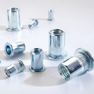 China Heavy Industry Stainless Steel Rivet Nut Thread With Insert Flat Knurled Nut for sale