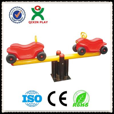 China Kindergarten Playground Padding Used Kids Seesaw for Sale / Car Type Baby Seesaw QX-096F for sale