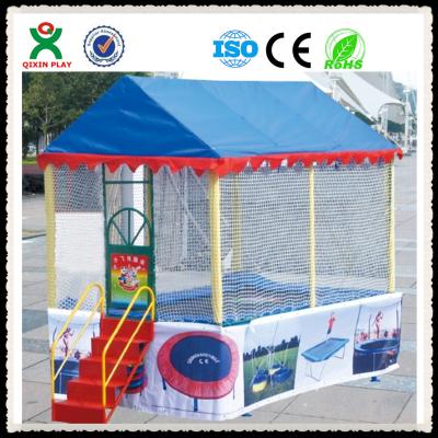 China Kids Outdoor Cheap Trampoline Price / Cheap Children Trampoline With Tent Cover QX-117F for sale