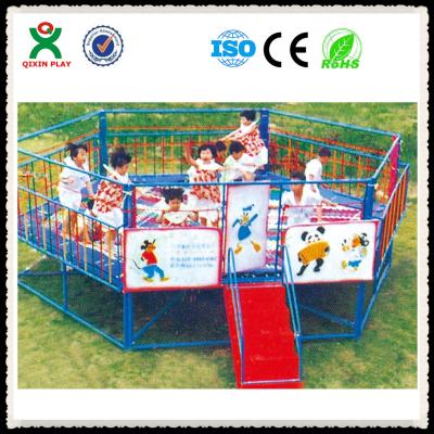 China Children Hexagon Trampoline With Safety Net Made In China for sale