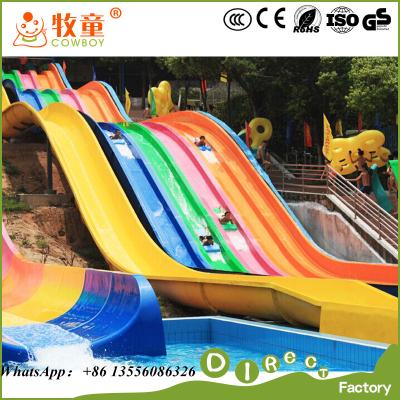 China China Supplies Cheap Price Water Play Equipment Fiberglass Rainbow Water Slides For Sale for sale