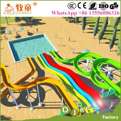 China Water Park Games Huge Water Park Slides Fiberglass for sale