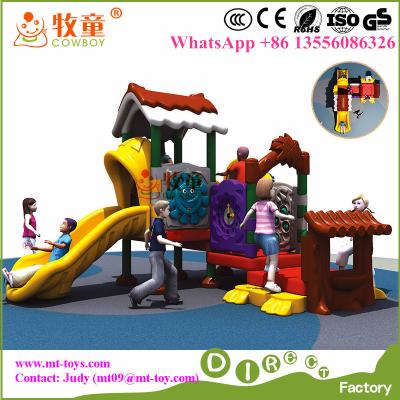 China LLDPE plastic and Galvanized Steel Mini Outdoor Kids Playground Toys for Nursery for sale