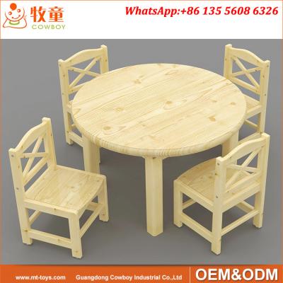 China Kids school furniture wooden children's school square table and chairs for sale for sale