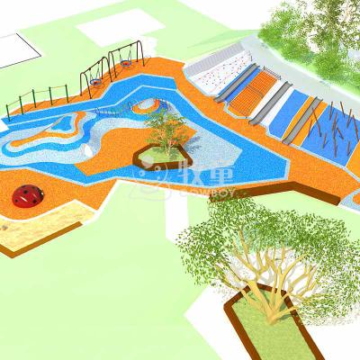 China Outdoor play area design attractive resort commercial playground equipment manufacturer from China for sale