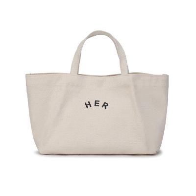 China Handled Canvas Minimalist Simple Shopping Empty Bag , Accept Logo Custom Small Canvas Handbag for sale