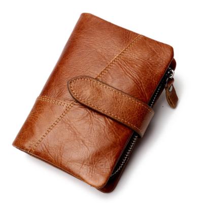 China Fashion Men's Wallet RFID Odorless Genuine Leather Leather Wallet For Business Man for sale