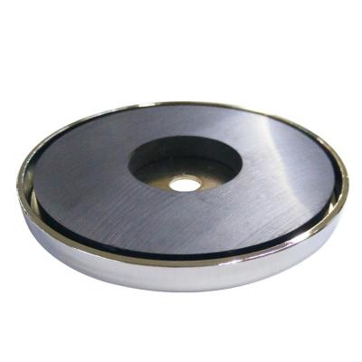 China Iron Industrial Round Shell Strong Magnetic Magnet Sucker Around Pot Piece Magnetic Sucker Fixed Magnetic Sucker Component for sale