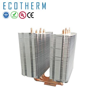 China Custom Professional High Power Two Tower Heat Pipe CPU Cooler Customized for sale