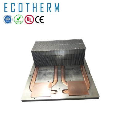 China Water Cooling Radiator Customized Radiator With Aluminum Base And Copper Pipe for sale