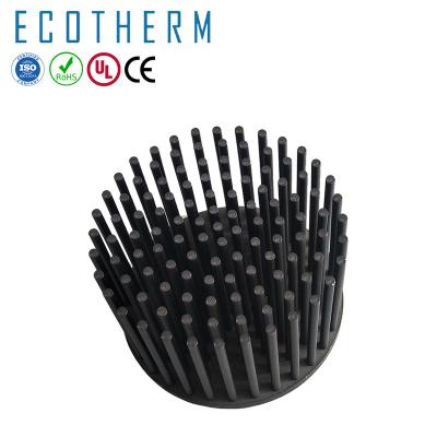 China LED Factory Supply Black Anodized Cold Forging LED Heatsink lighing for sale