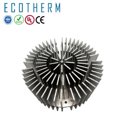 China Aluminum Alloy Ecotherm Wholesaler LED Light Perforated 6063 Aluminum Pin Fin Heatsink for sale