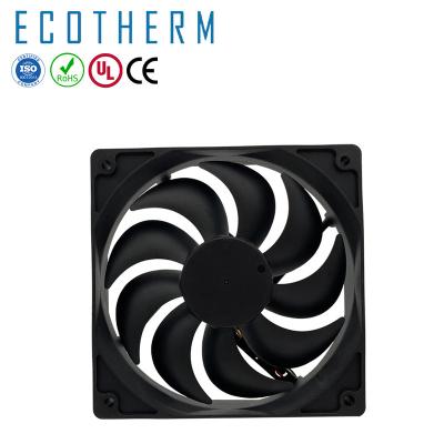 China Building Material Shops Large Airflow 120mm Two Ball Bearing DC 12025 Computer Fan 12025 Brushless Fan for sale