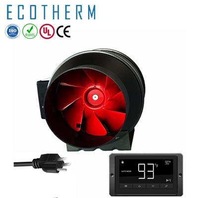 China EC 6 Inch Sustainable Motor 24 HVAC Built-in Exhaut Fan For Elevate Awning for sale