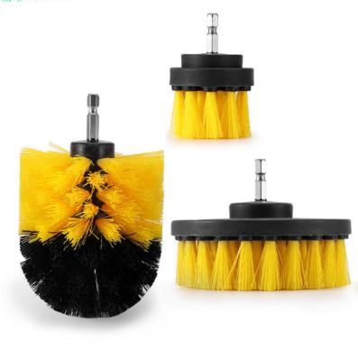 China Amazon Hot Selling Cleaning 3 in 1 Set Household Cleaning Electric Drill Brush for Kitchen Bathroom Floor for sale