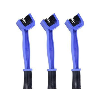 China 3 Sided Bicycle Motorcycle Bike Chain Brake Remover Brush Cleaner Clean Speed ​​Brush Cleaner Scrubber Recycling Outdoor Tool for sale